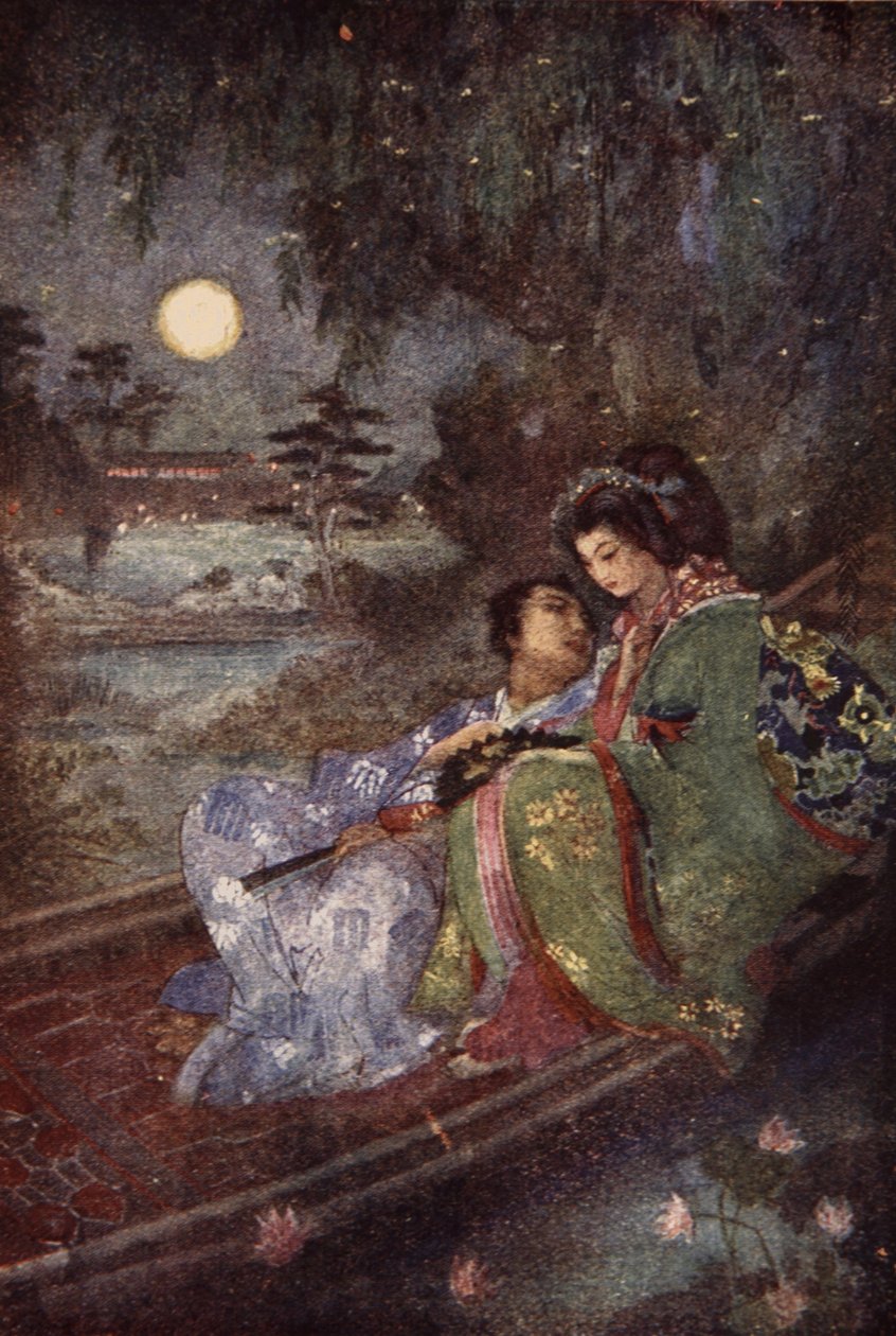 Faneja vaihtavat rakastajat, F Hadland Davisin The Myths and Legends of Japan -elokuva tekijältä Evelyn Paul
