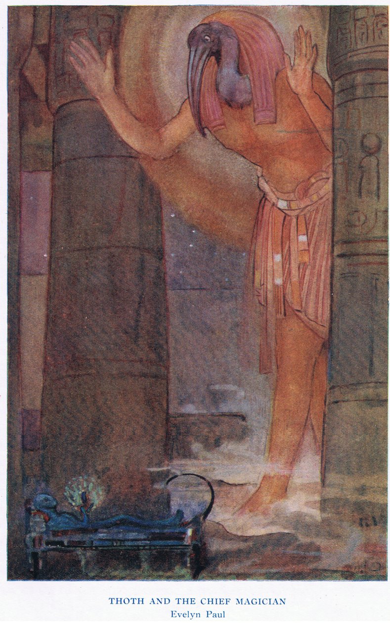 Thoth ja päätaikuri, kuvitus 