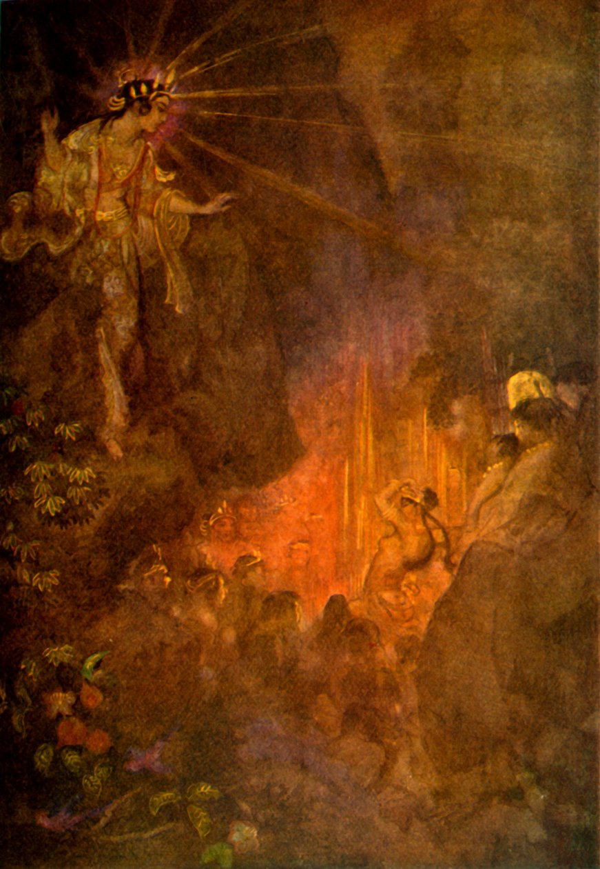"Uzume herättää Te-ku Rio Cityn Sweet Terracen", 1912. tekijältä Evelyn Paul