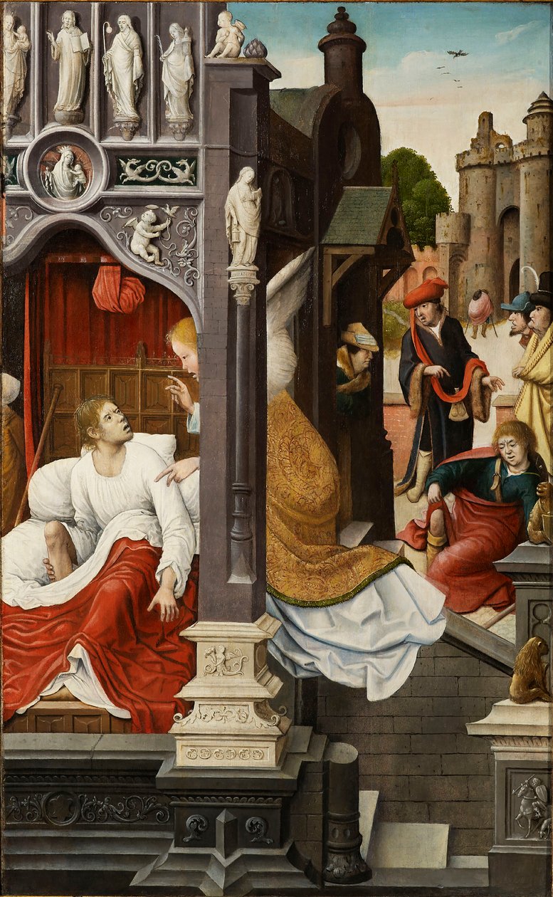 Kohtaus Saint Rochin elämästä, 1517. tekijältä Everaert Orley