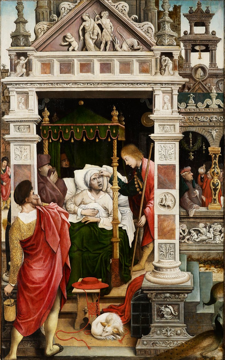 Kohtaus Saint Rochin elämästä, 1517. tekijältä Everaert Orley