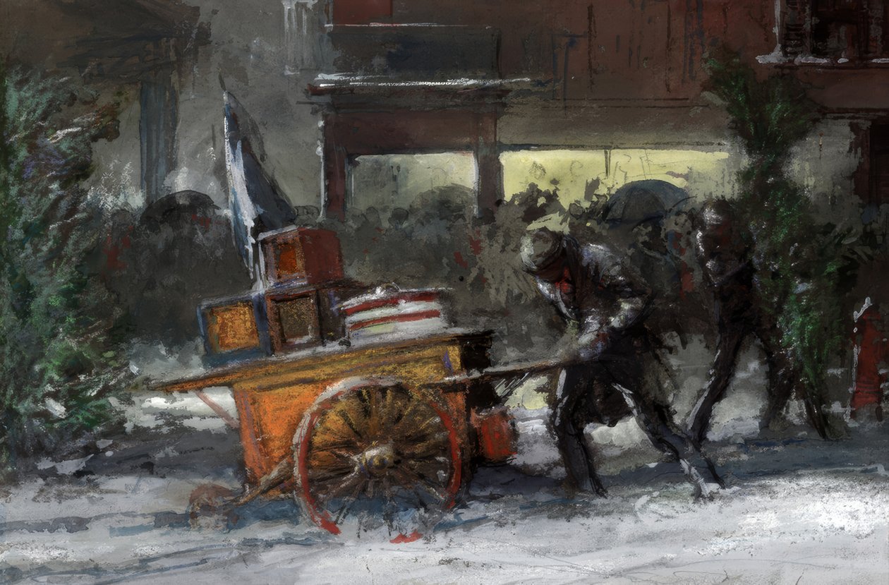 NYC, 14th Street joulun aikaan tekijältä Everett Shinn