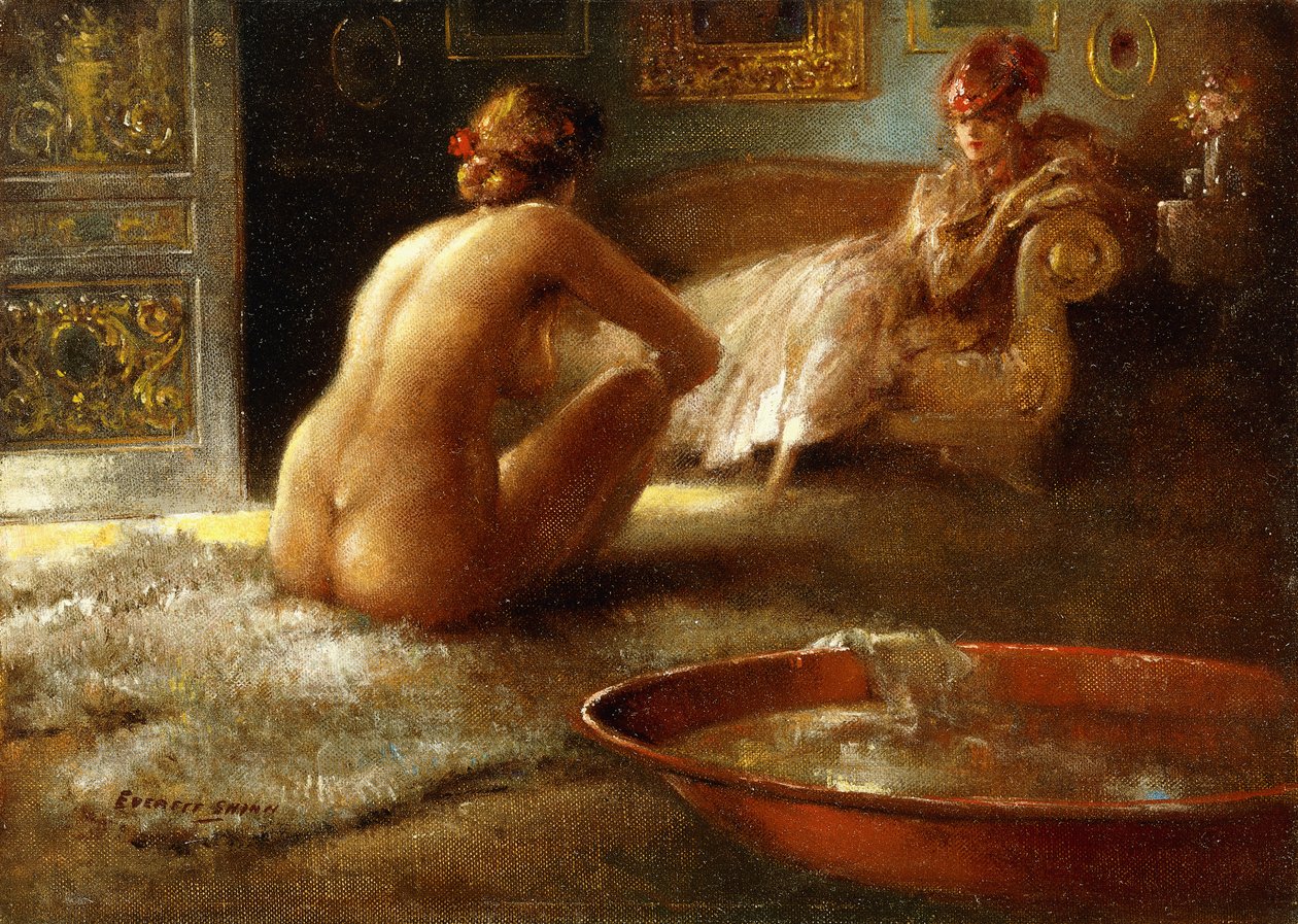 Tirkistelijä ja hänen kylpijänsä tekijältä Everett Shinn