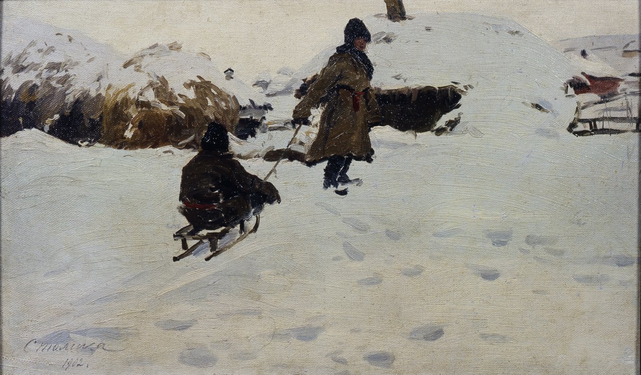 Talvi, 1902 tekijältä Evgeni Ivanovich Stolitsa