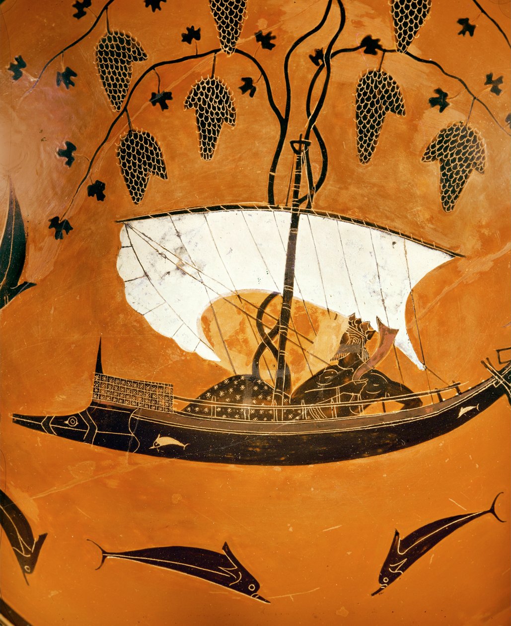 Dionysos aluksessaan tekijältä Exekias Exekias