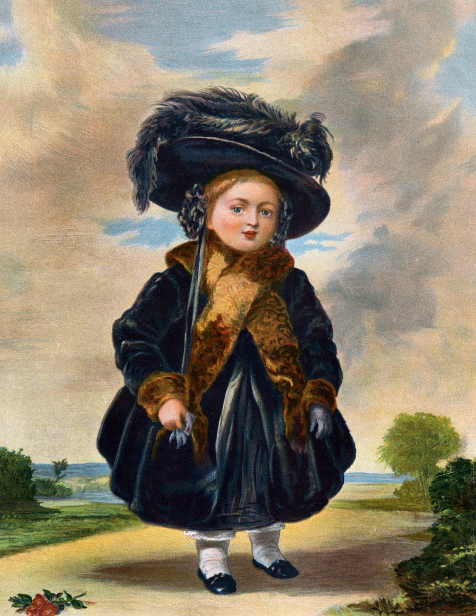 Kuningatar Victoria 1819-1901 neljä vuotta vanha, 1800-luku. tekijältä Eyre and Spottiswoode