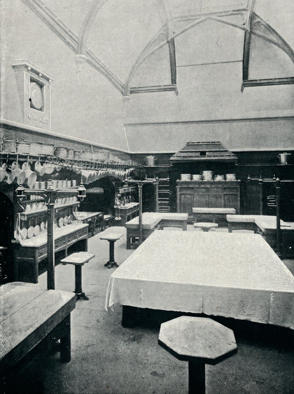 Kuninkaallinen keittiö Windsorin linnassa, c1899, 1901 tekijältä Eyre and Spottiswoode