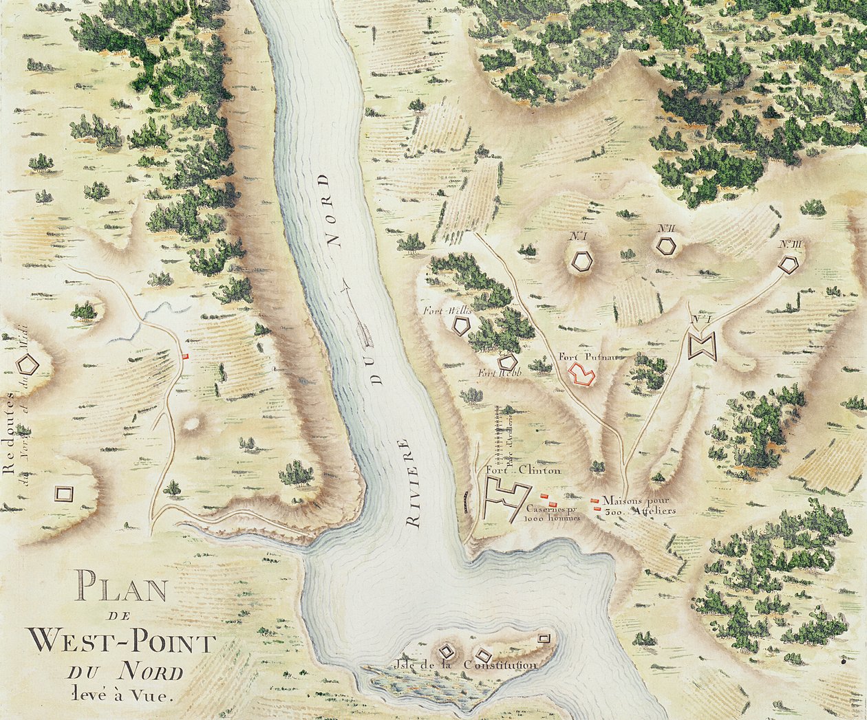 North West-Point, Virginia, kartta Guerre de l