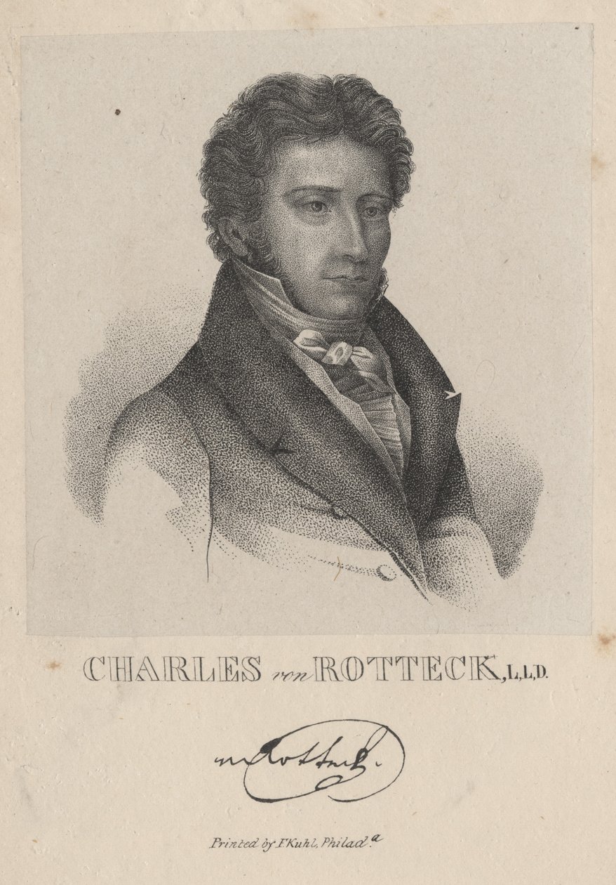Charles von Rotteck, L.L.D., 1843 tekijältä F. Kuhl