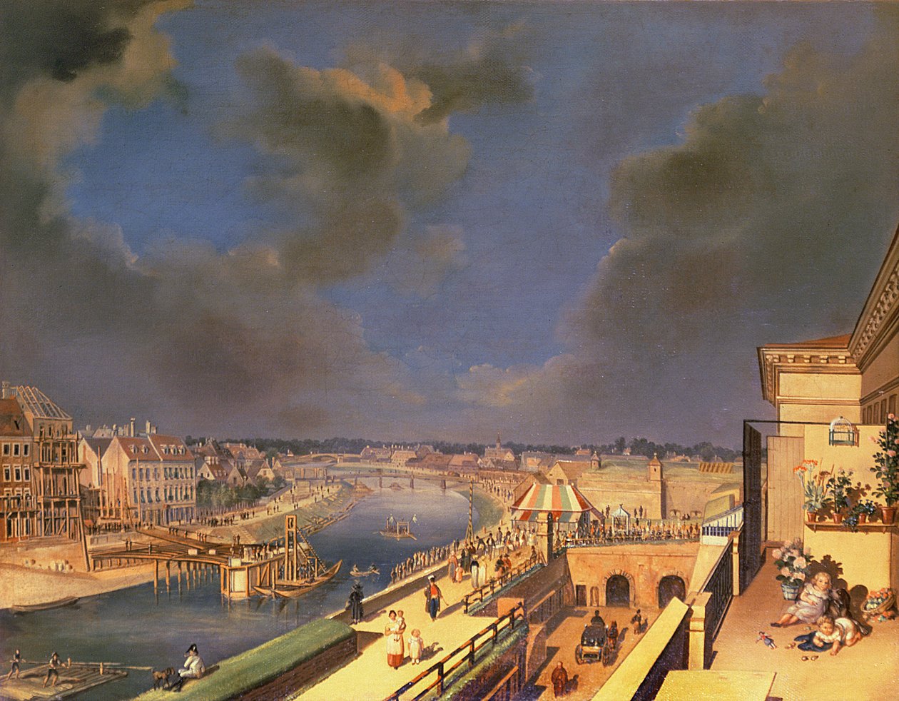 Näkymä Wienistä, 1819 tekijältä F. de Maleck