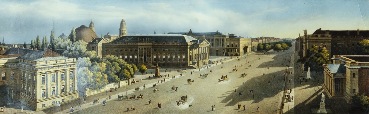 Unter den Linden asevarastosta, n. 1855 tekijältä F. von Laer