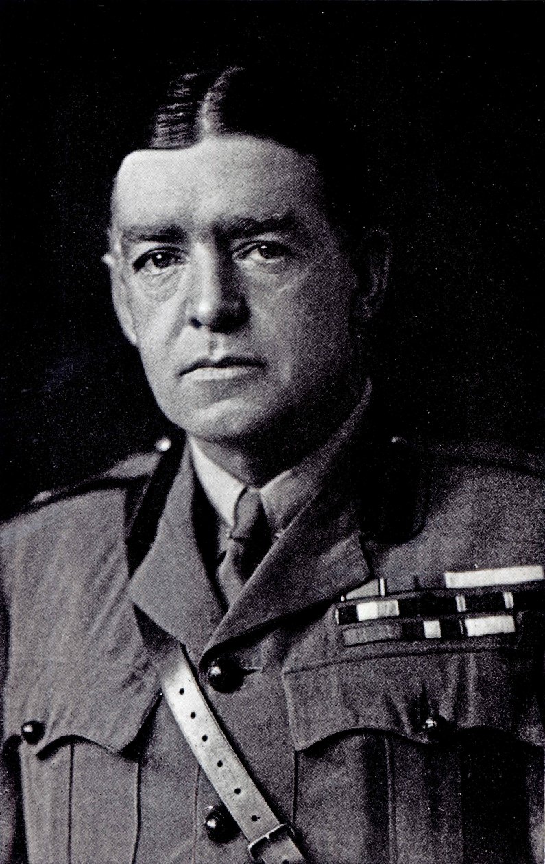 Majuri Sir Ernest Shackleton, 1918 (bw kuva) tekijältä F.A Swaine