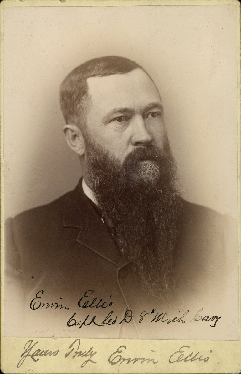 Erwin Ellis, kapteeni, yritys D, 8. Michiganin ratsuväki (unioni). tekijältä F.D. Guild