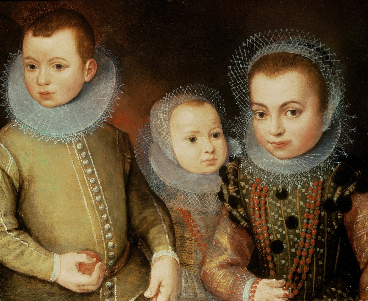 Kolmen Tudor-lapsen muotokuva tekijältä F.F.