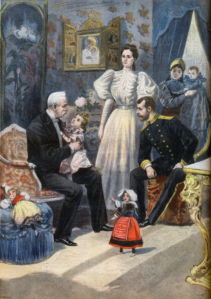 Englannin presidentin Felix Fauren vierailu Venäjälle tekijältä F.L. & Tofani Oswaldo (1849 1915) Meaulle