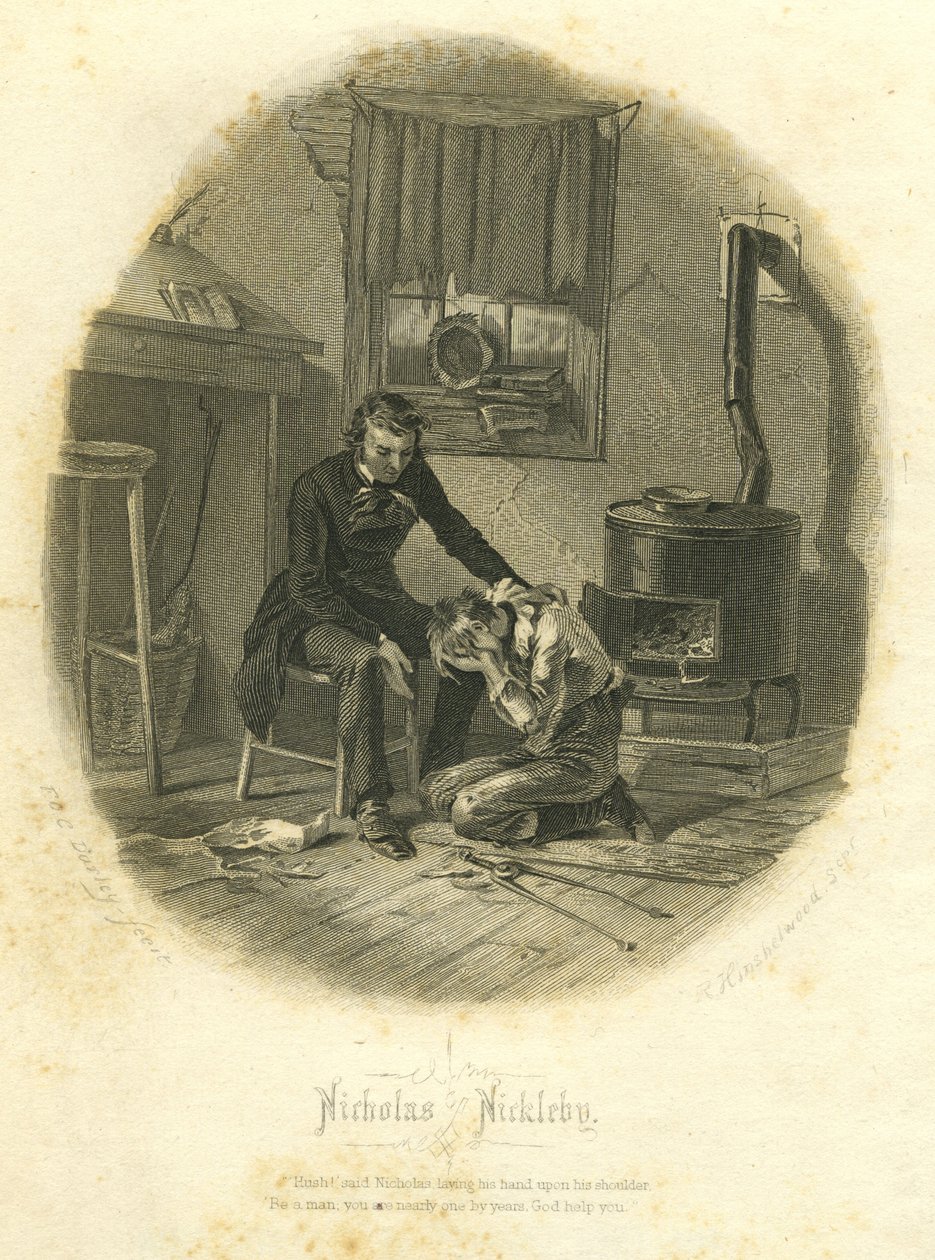 Nicholas Nickleby: Nicholas ja Smike, 1867 tekijältä F.O.C. and McRae, C. John Darley