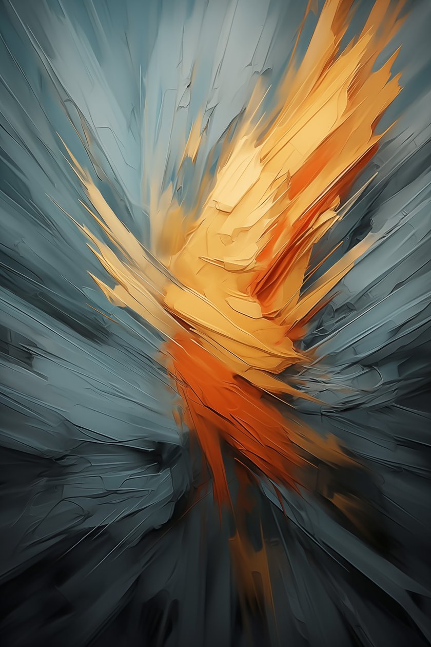 Abstrakti Ultimate Art, makuuhuone  olohuoneen seinäkoriste, canvas art tulosteet tekijältä F. Abderrahim