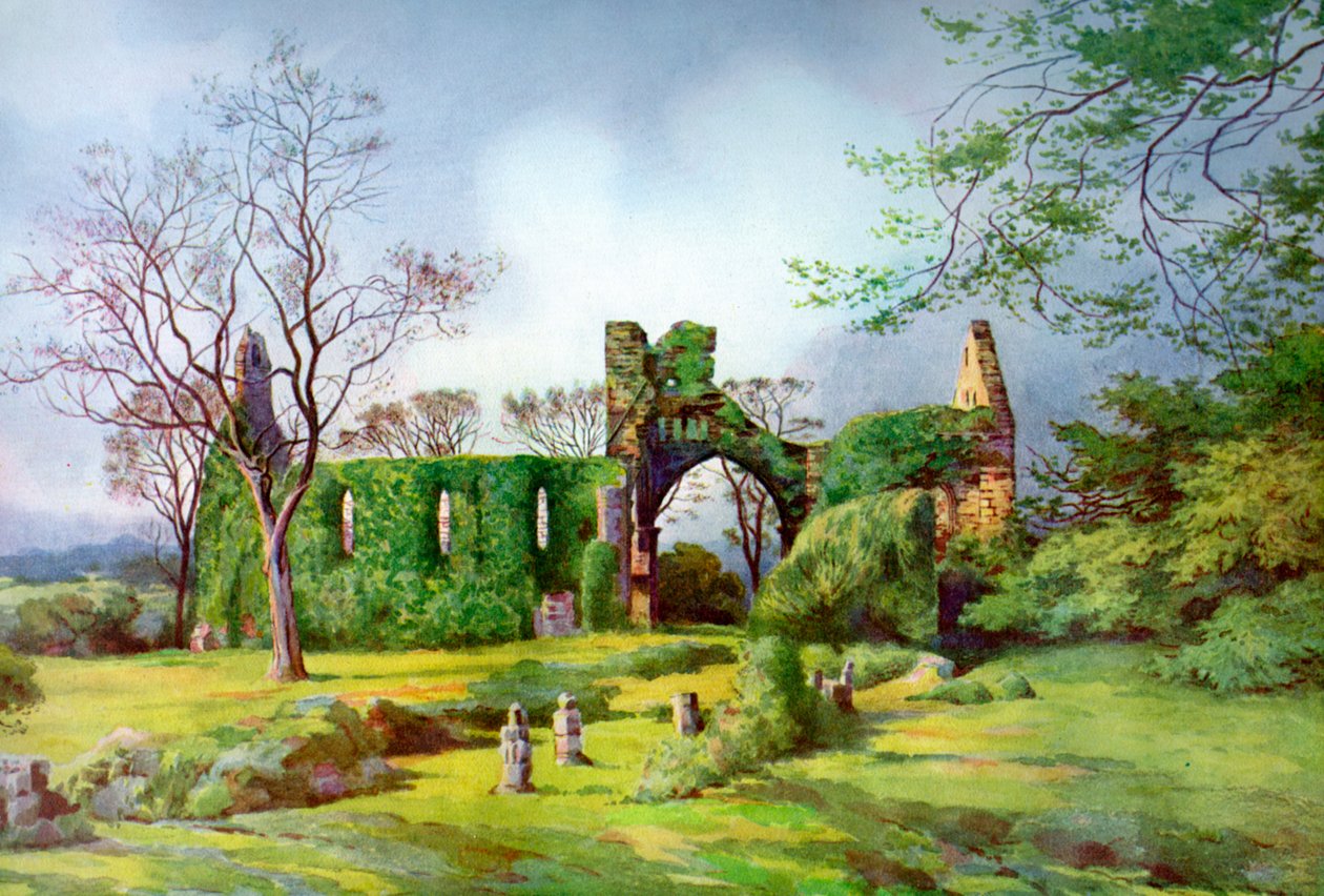 Gray Abbey, County Down, Pohjois-Irlanti, 1924-1926. tekijältä F. C. Varley
