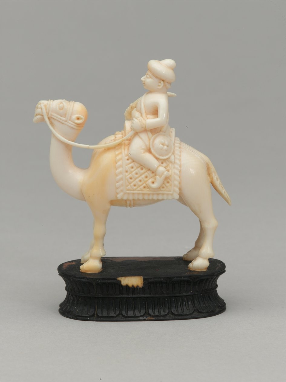 Musta ritari, shakkinappula, Intia, noin 1820 tekijältä F. Ernest Jackson