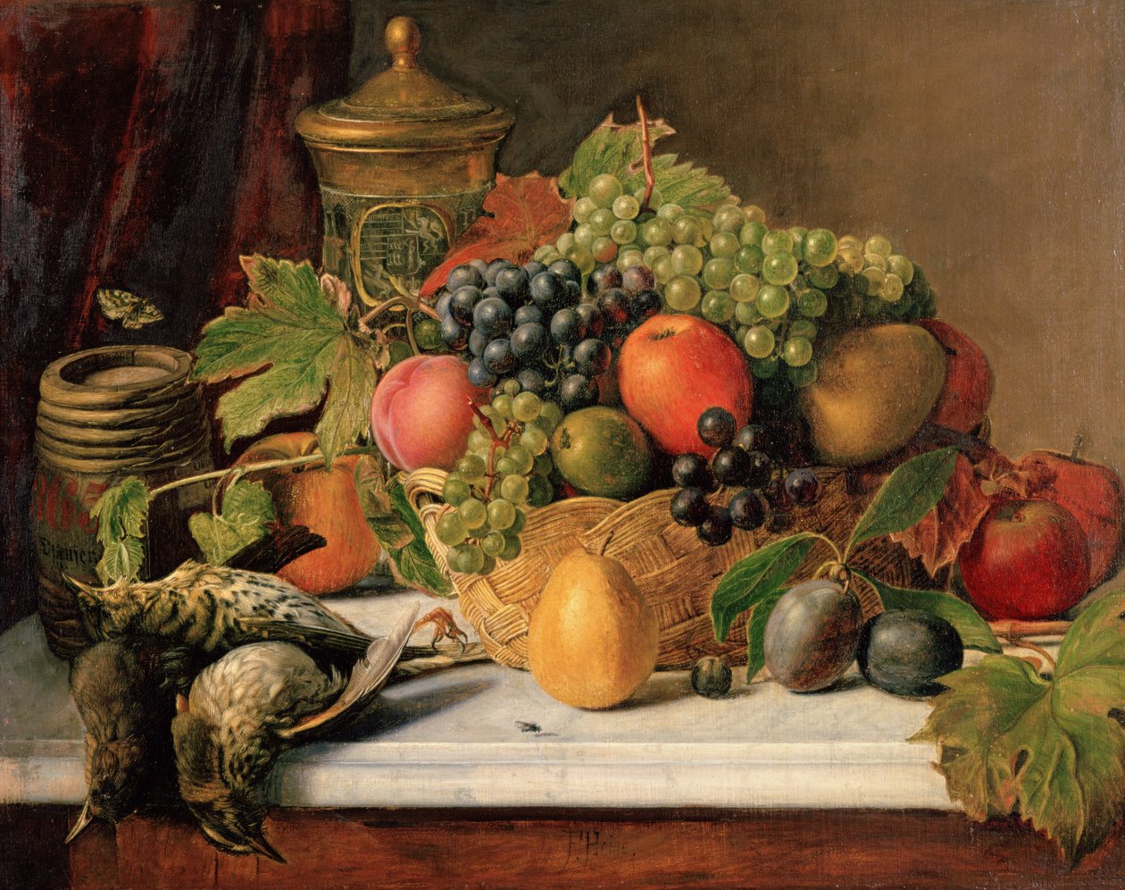 Asetelma, 1800-luku tekijältä F. Heine