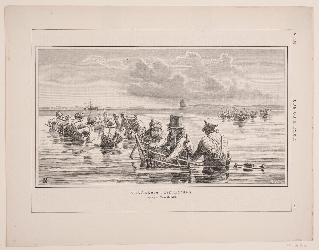 Kalastajat Limfjordissa tekijältä F. Hendriksen