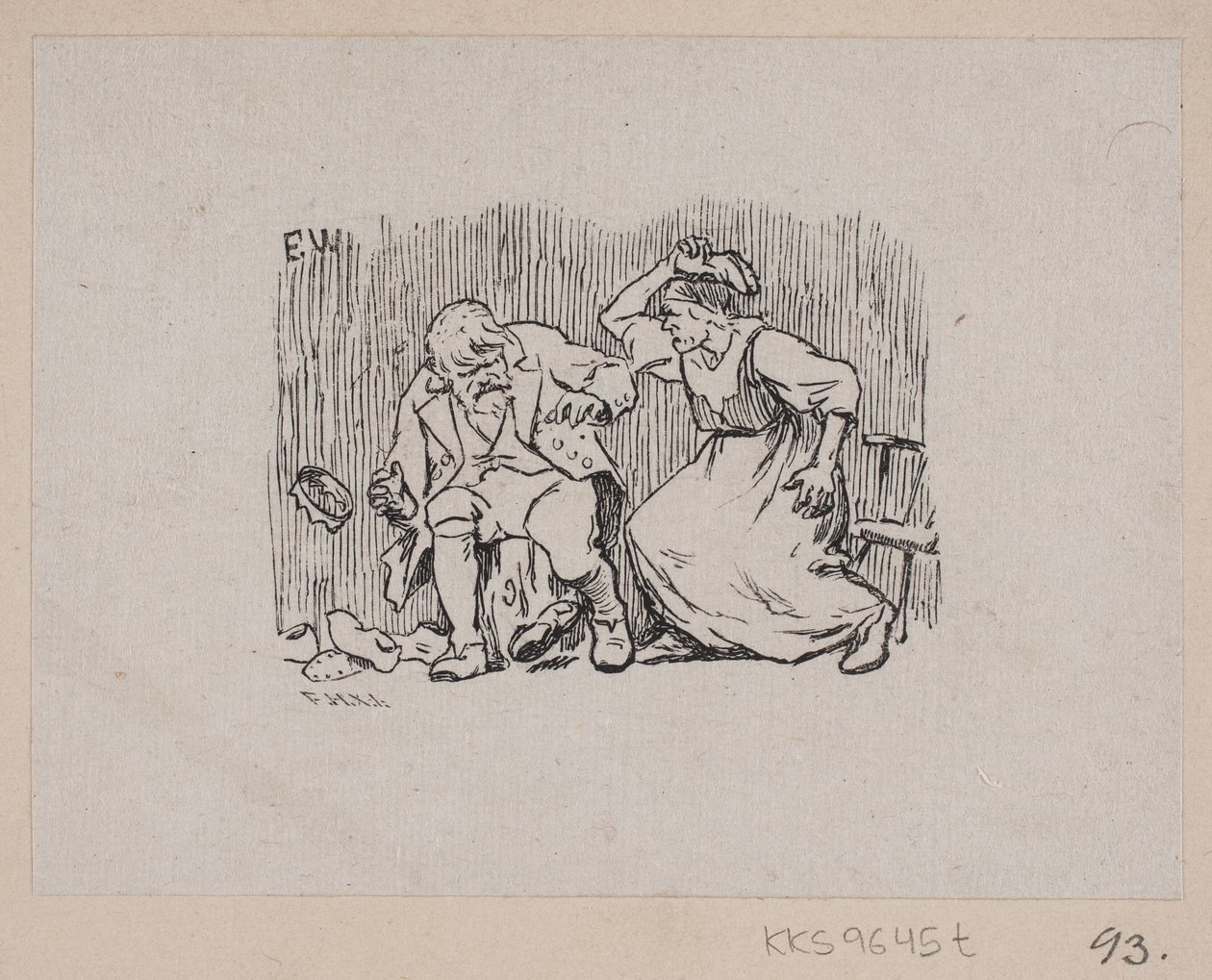 Kuvitus "Cinderella joka sai prinsessan valehtelemaan" tekijältä F. Hendriksen