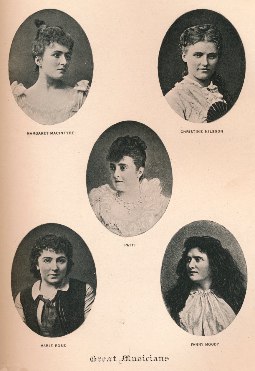 Suuret muusikot - Levy XII, c1890, 1895 tekijältä F. Jenkins Heliog