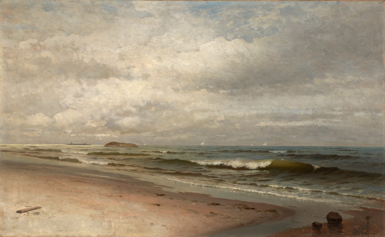 Beach of Bass Rocks, Gloucester, Massachusetts, 1881. tekijältä F. K. M. Rehn