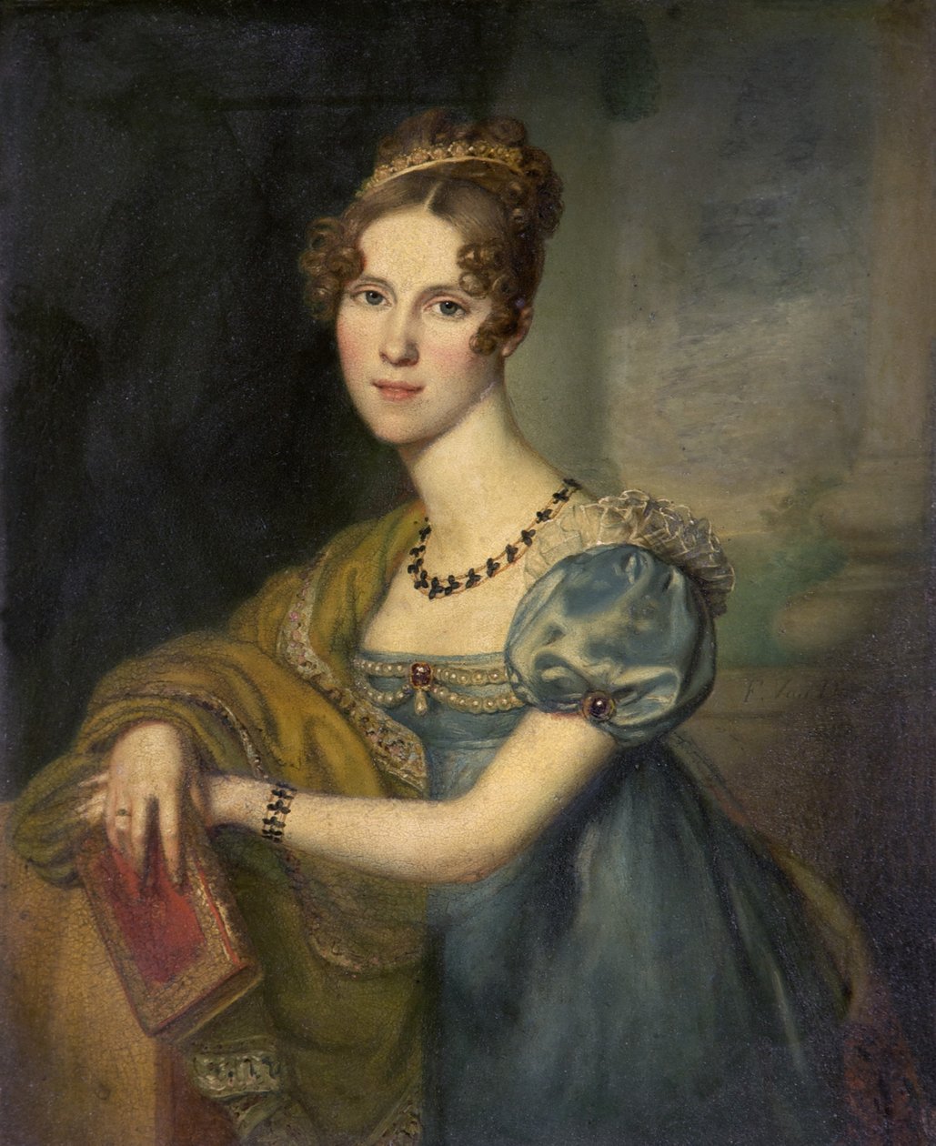 Henrietta Fane, kreivitär de Salis (öljy kuparille) tekijältä F. Van Donne