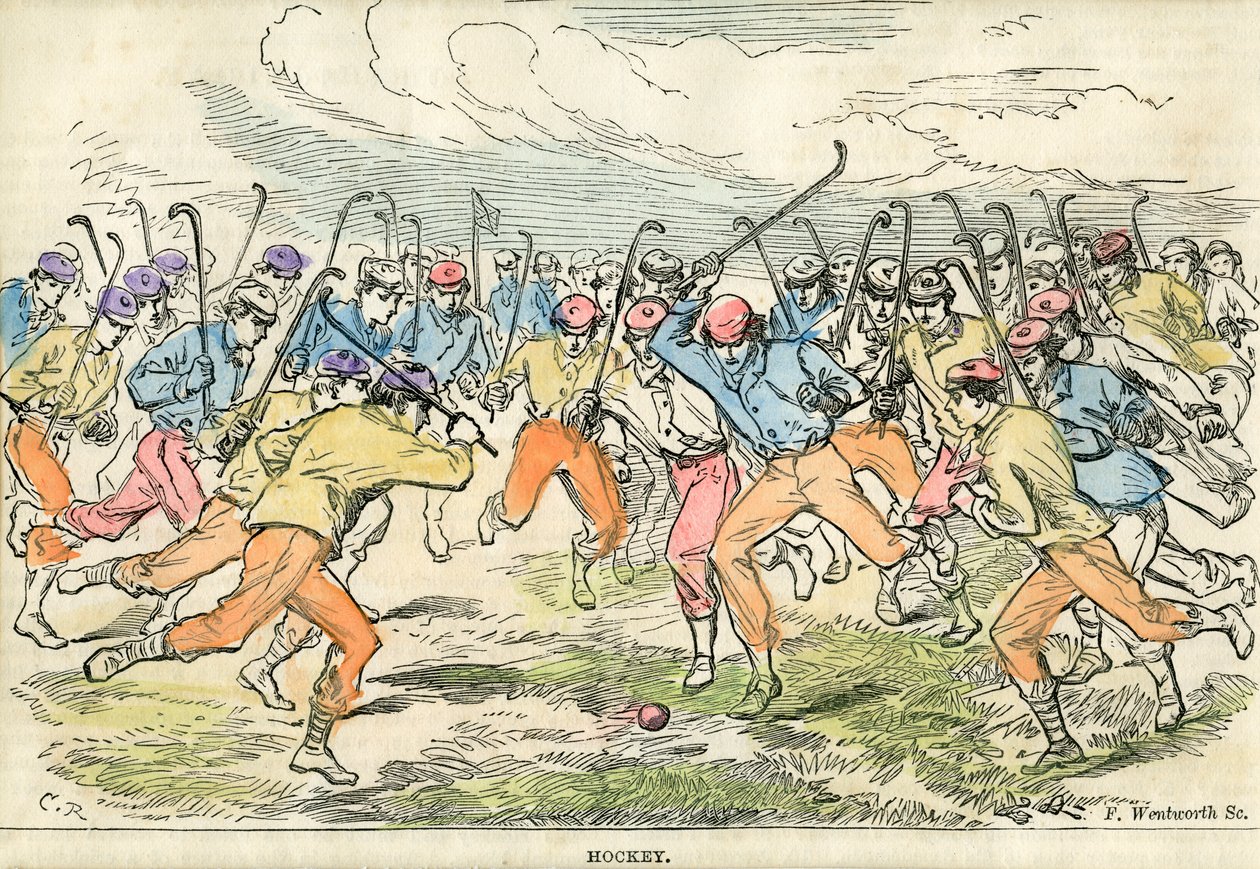 "Jääkiekko", 1800-luku. tekijältä F Wentworth