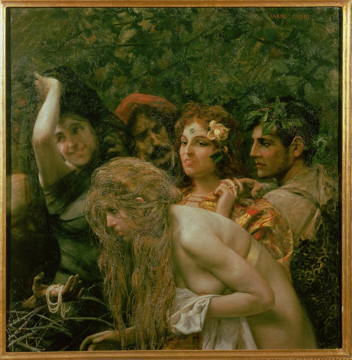 Myydään Slave Girl (öljy kankaalle) tekijältä Fabio Fabbi