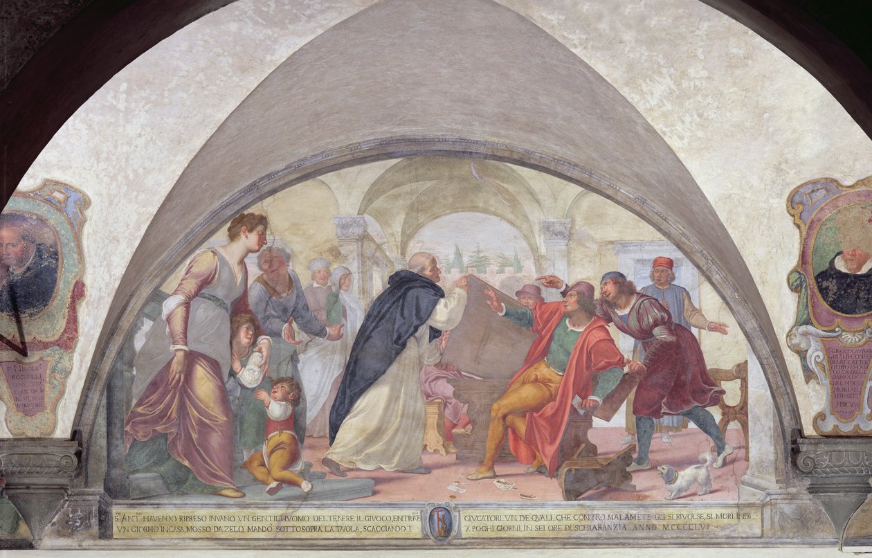 St. Anthony karkottaa uhkapelaajia tekijältä Fabrizio Boschi
