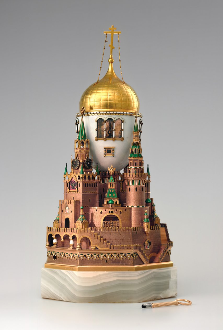 Pääsiäismuna Moskovan Kreml, 1904-1906 tekijältä Factory Fabergé Russian Master