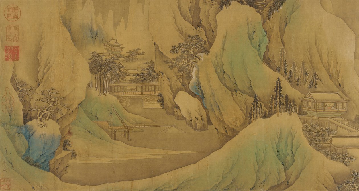 Matkustaminen aamunkoittoon lumisella juurella, Qing-dynastia, 1600-luku. tekijältä Fan Qi