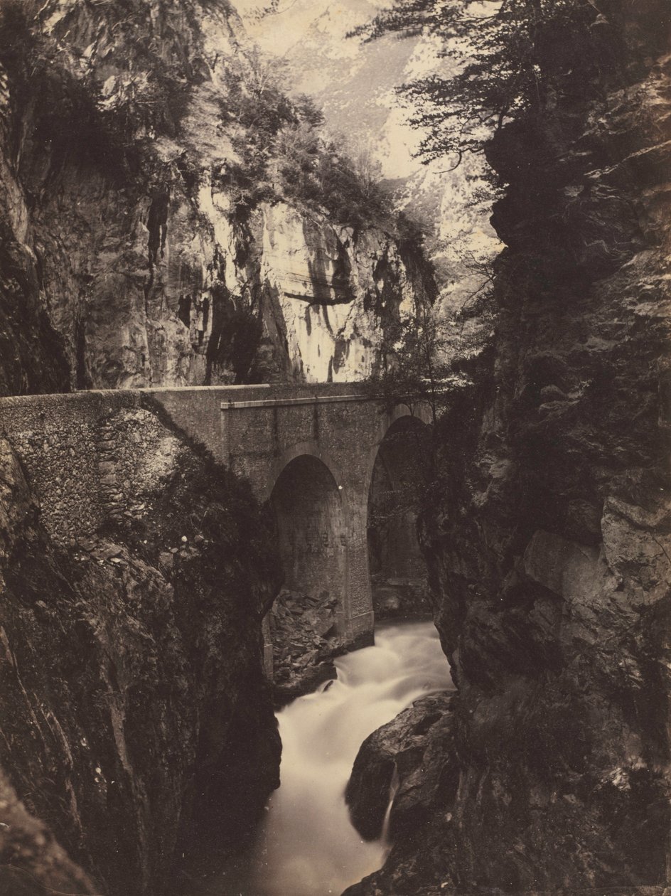 Tie Eaux-Chaudes, Pyrenees recto, c. 1855. tekijältä Farnham Maxwell Lyte