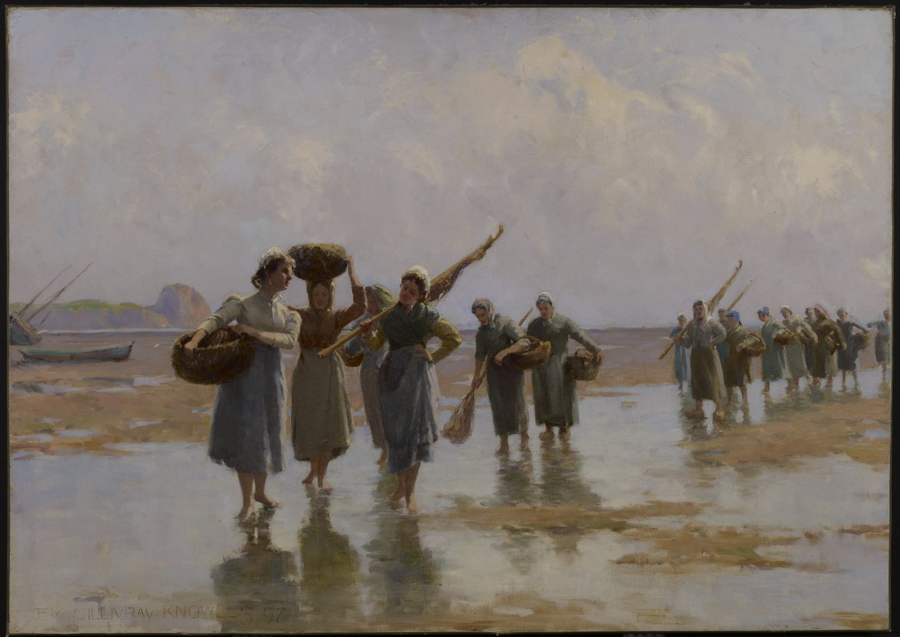 Naiset rannalla, 1897 tekijältä Farquhar McGillivray Knowles