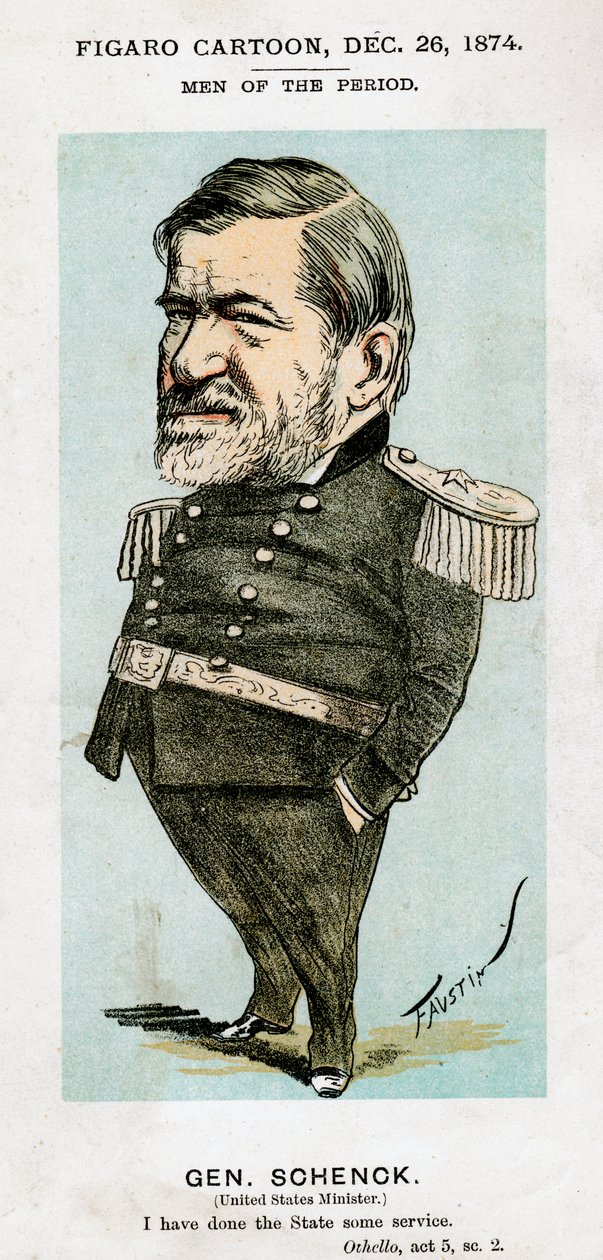 Robert C Schenck, Yhdysvaltain armeijan kenraali ja diplomaatti, 1874. tekijältä Faustin