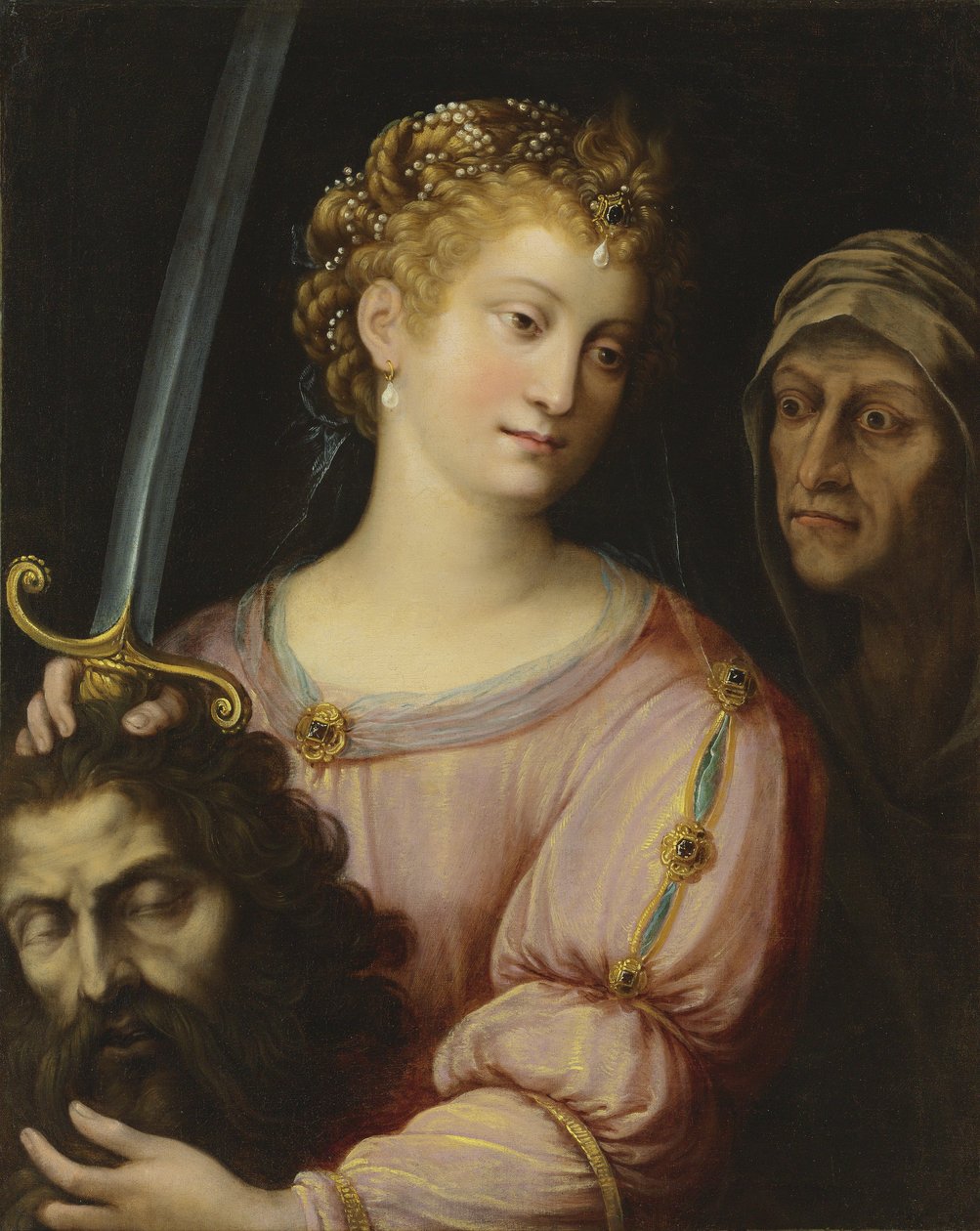 Judith Holofernesin pään kanssa (öljy kankaalle) tekijältä Fede Galizia