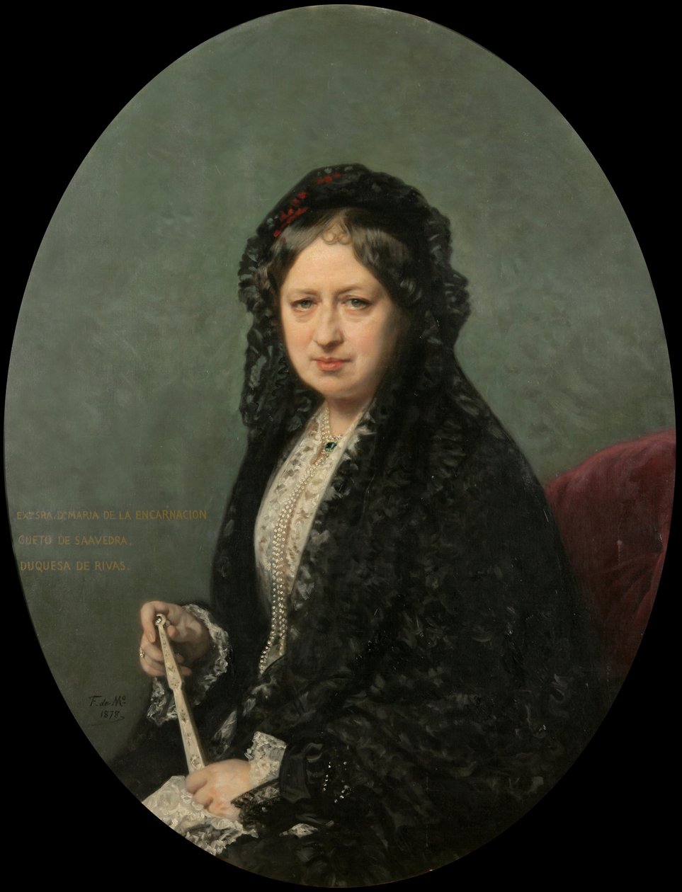 María Encarnación Cueto de Saavedra, Rivasin herttuatar tekijältä Federico de Madrazo y Kuntz