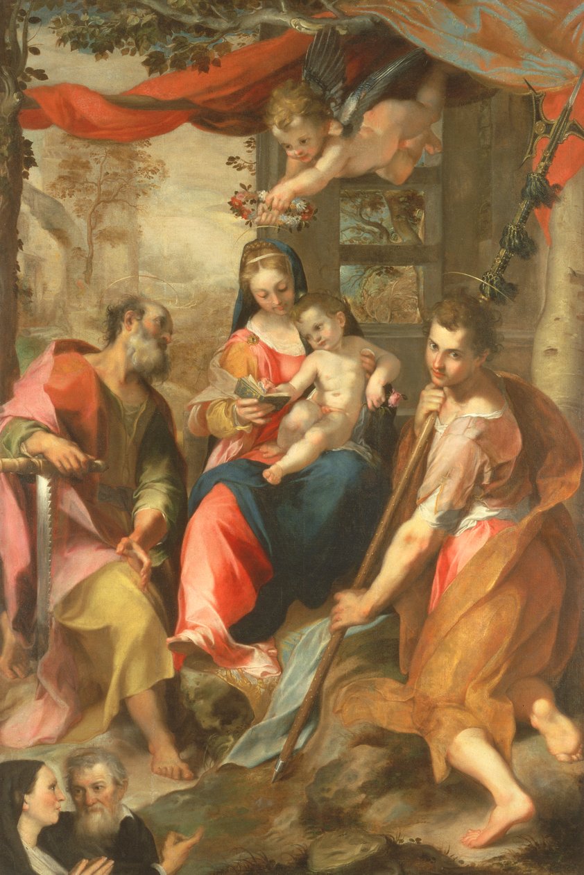 Madonna San Simonesta St. Simonin kanssa tekijältä Federico Barocci