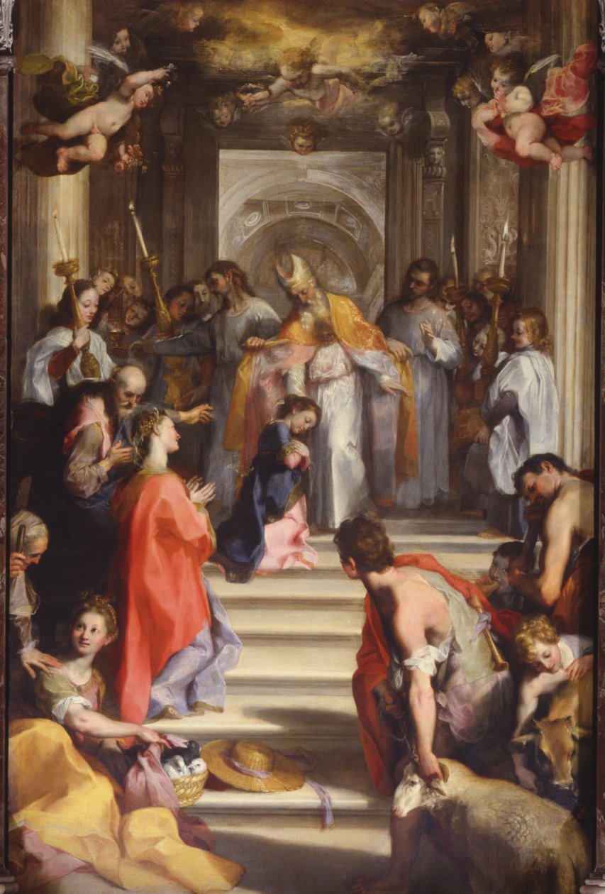 Esitys temppelissä, 1593-1594 tekijältä Federico Barocci