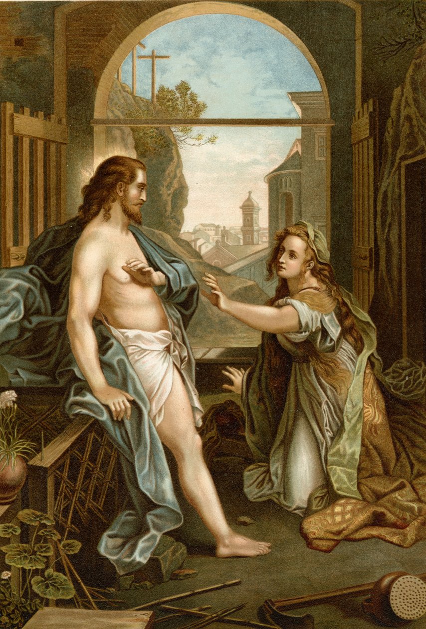 Jeesus ilmestyy Marialle tekijältä Federico Fiori after Barocci or Baroccio