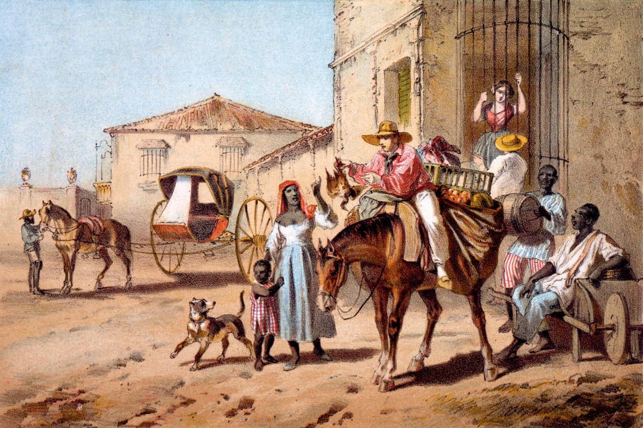 Vuokranantaja, 1840 tekijältä Federico Mialhe