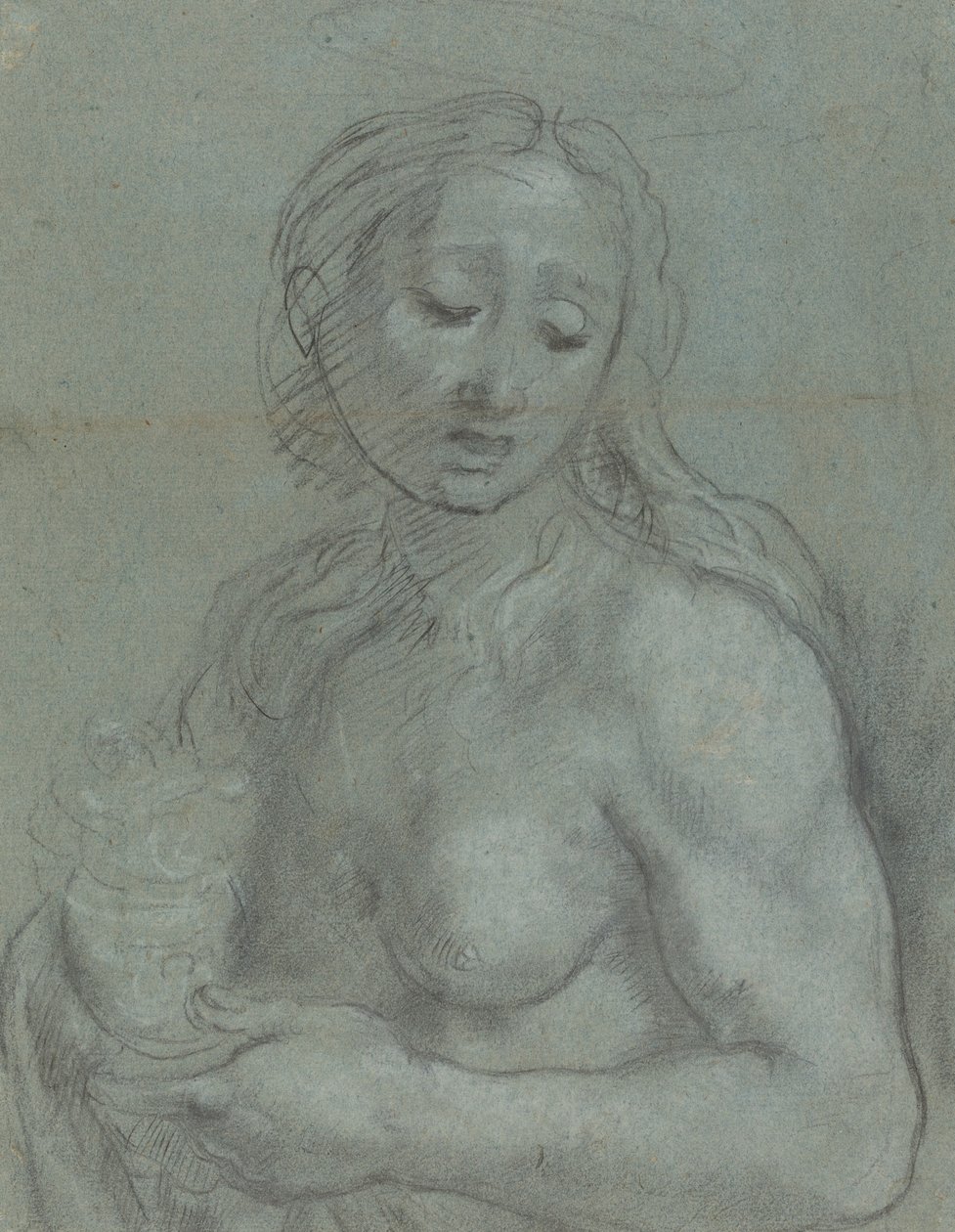 Maria Magdalenan puolipituus [verso] tekijältä Federico Barocci