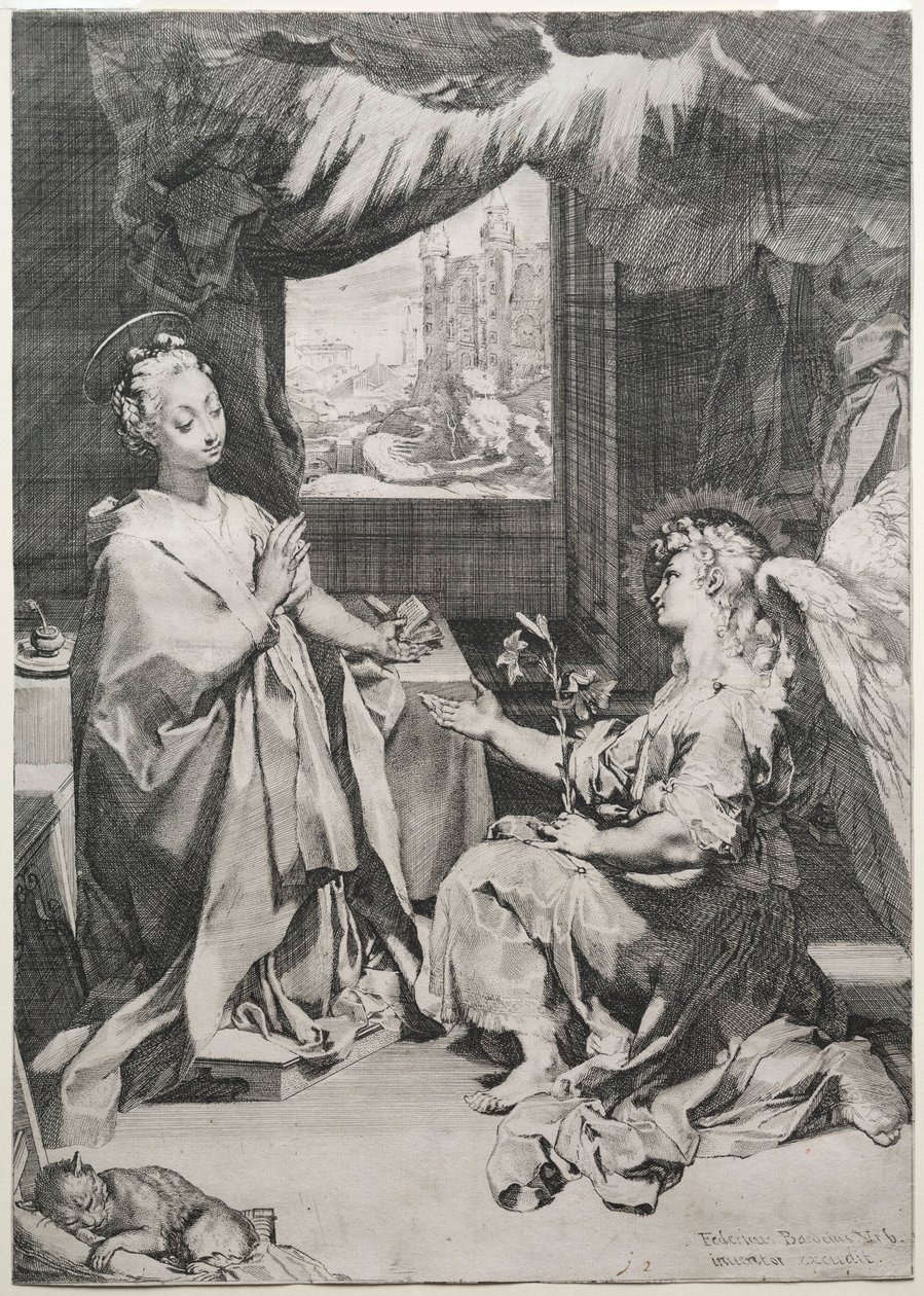 Ilmoitus, n. 1585. tekijältä Federico Barocci