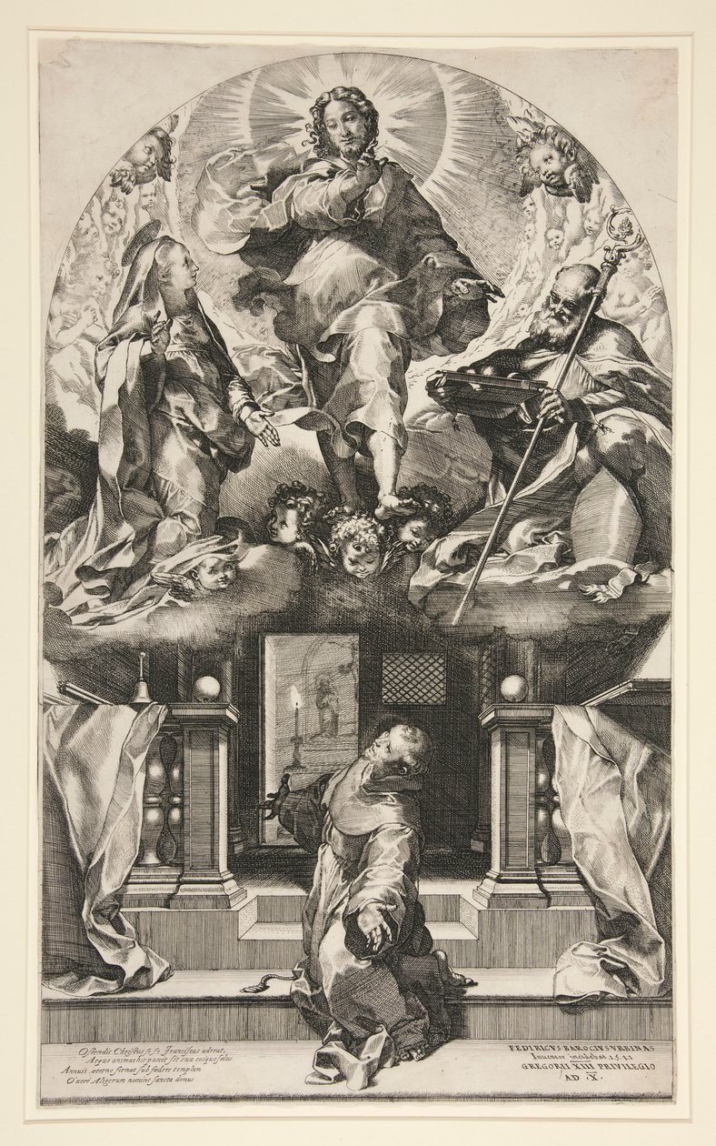 Pyhän Franciscuksen visio (Pyhän Franciscuksen anteeksianto) tekijältä Federico Barocci