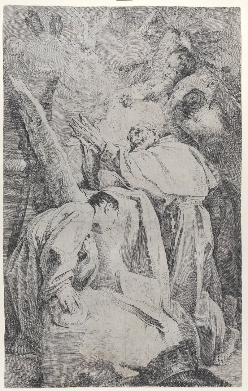 Siunatun Piero Gambacortin ekstaasi Pisasta, n. 1725-28. tekijältä Federico Bencovich