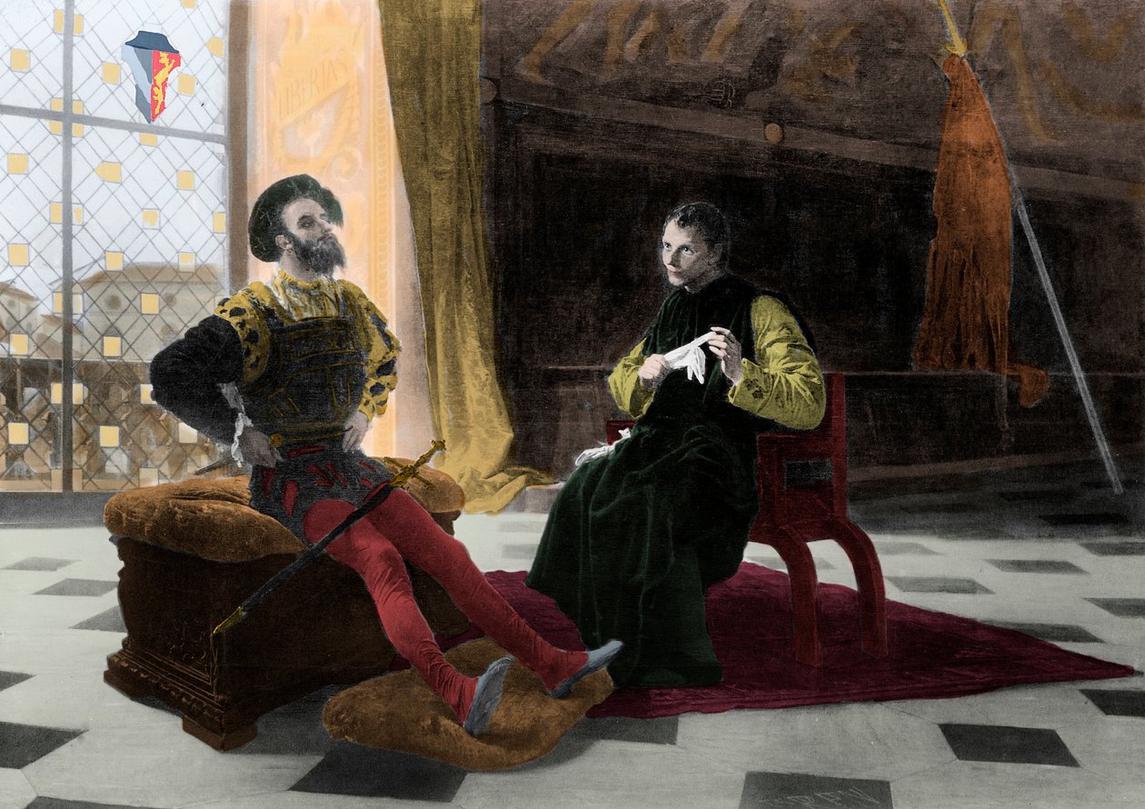 Macchiavelli ja Borgia - Machiavellin ensimmäinen haastattelu (Nicolas Machiavel tekijältä Federico Faruffini