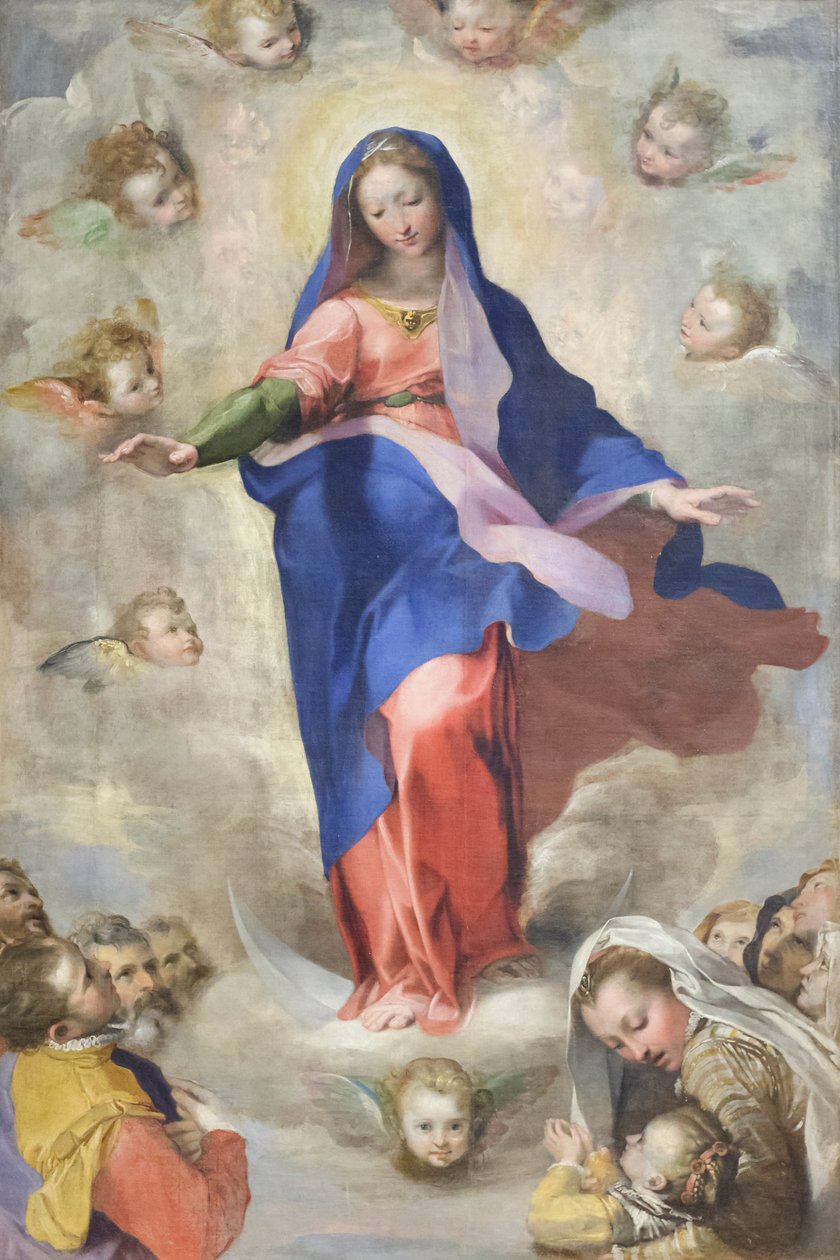 Tahraton sikiäminen, noin 1575 (öljy kankaalle). tekijältä Federico Fiori Barocci or Baroccio
