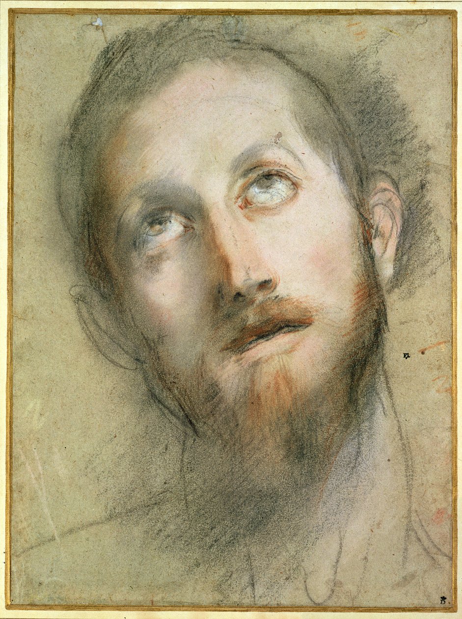 Tutkimus Kristuksen Päälle tekijältä Federico Fiori Barocci or Baroccio